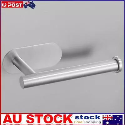 Stainless Steel Toilet Roll Paper Holder Strong Self Adhesive Stick Wall Mount • $11.30