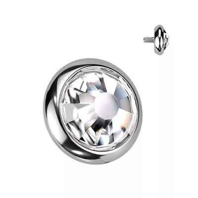 Titanium Zirconia Microdermal Piercing Jewelry Top • $12.99