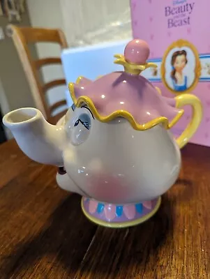 Vintage 1991 Disney Schmid Beauty & The Beast Mrs Potts Teapot Music Box • $65.24