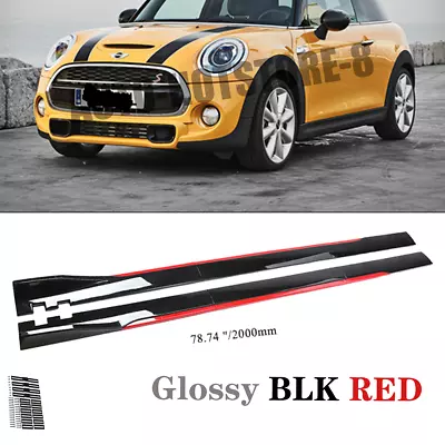 For MINI Cooper 78.7  Red Side Skirt Extension Body Kit Lip Splitters • $69.99