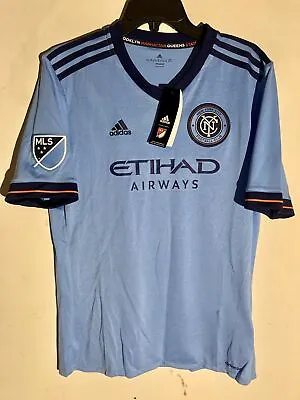 Adidas Youth MLS Jersey New York City FC Team Light Blue Sz M • $9.99