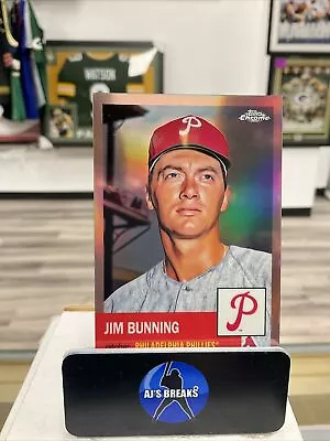 2022 Topps Chrome Auto /75 Jim Bunning #415 • $0.99