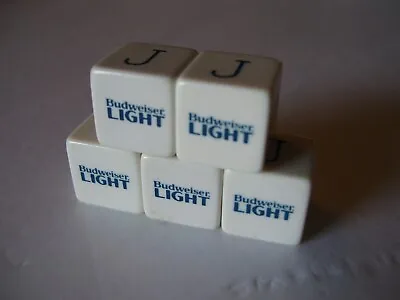 Vintage Rare 70's Budweiser Light Bud Light Spanish Poker Dice Set Dado's  • $24.99