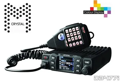 $149 • Buy Brand New - Crystal DB477i 80CH UHF CB 5 Watt 2-Way CB Radio 12V Duplex RRP $369