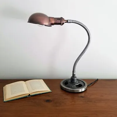 Industrial Desk Lamp. Steampunk Desk Lamp. Machine Age Lamp. • $195