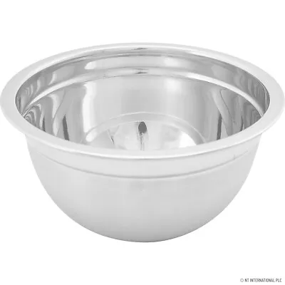 £6.99 • Buy 4 X Mixing Bowl 14 Cm Deep Metal Dish Salad Food Serving Stainless Steel German