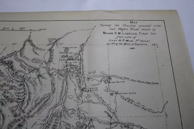 Vintage  Map Showing..Wagon Road Made By Major H..M. Lazelle...  1877 • $19.99