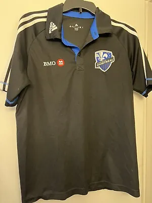 Adidas VTG MLS Montreal Impact BMO Polo Adult Mens Size Medium Black • $40