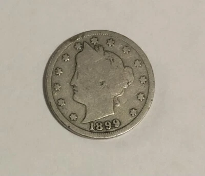 $0.99 • Buy 1899 Liberty V Nickel 5 Cents Circulated Coin Free Shipping