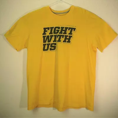 Team Livestrong Nike Yellow Fight With Us T-Shirt Austin Texas Unisex Size XL • $12.50