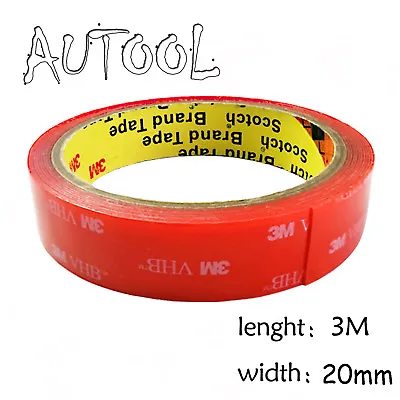 3M VHb High Strength Double-sided Transparent Acrylic Adhesive Tape 20mmx3meters • $8.99