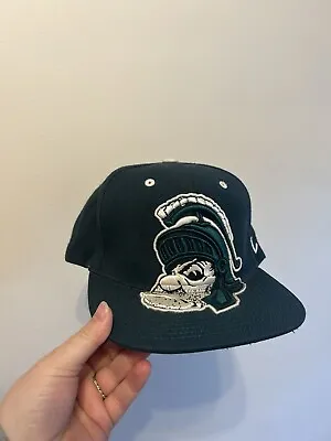 Vintage Michigan State Spartans Big Face Logo Snapback Zephyr Z-Hat Cap • $85