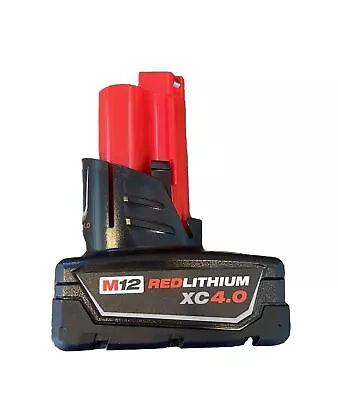 Milwaukee 48-11-2440 12-Volt XC 4.0 AH Red Lithium Cordless Tool Battery  • $44.99