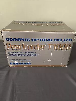 Olympus Pearlcorder T1000 Microcassette Transcriber Pedal & Power Cord. *READ* • $20