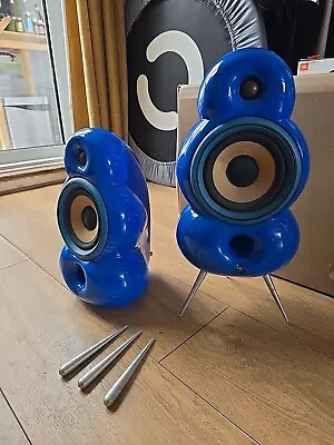 Vintage Scandyna Minipod (B&W Blue Room) Passive Speakers -  Blue • £112