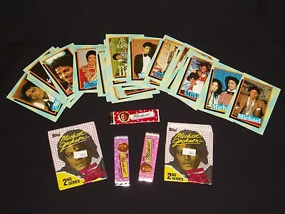 1984 Michael Jackson Series 2 Topps 33 Cards/Wrap/Gum Mint Condition • $9.50