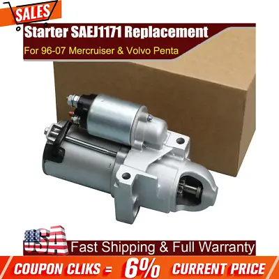 New Starter SAEJ1171 Replacement Fits 1996-2007 Mercruiser & Volvo Penta V6 V8! • $44.89