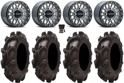 Raceline Podium Bdlk 14  Wheels Gy +38mm/+10mm 32  Mammoth Mayhem Tires Defender • $1676