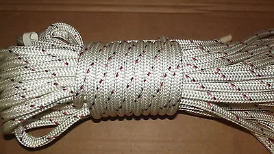 7/16  (11mm) X 75' Halyard Line Dyneema Double Braid Line Boat Rope -- NEW • $93.75