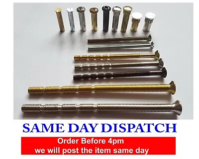 £4.29 • Buy M3 M4 M5 Back To Back Screws Door Handle Connecting Screw And Sleeve