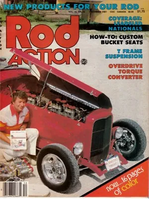 Rod Action 1981 Dec - Leadsled Nats Custom Bucket Seats Model T Frame Fix • $12.95