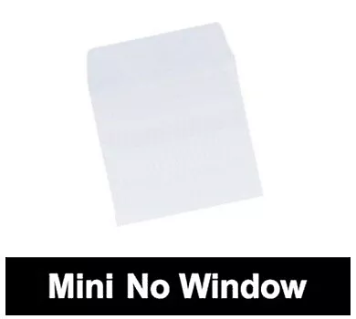 100g White Paper Sleeves Mini CD/DVD No Window With Flap Lot • $17.94