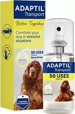 ADAPTIL Calm Transport Spray Helps Dog Cope With 60 Ml (Pack Of 1)  • £39.19
