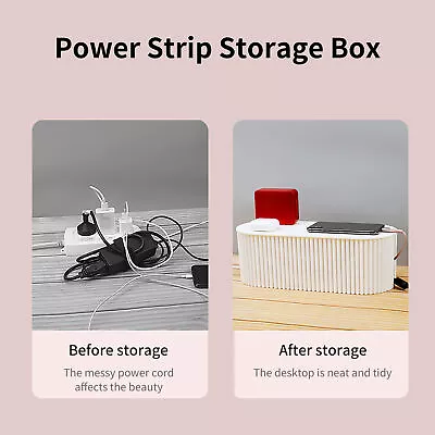 Cable Storage Box Dust-proof Large Space Desk Waterproof Cable Management Box • £24.42