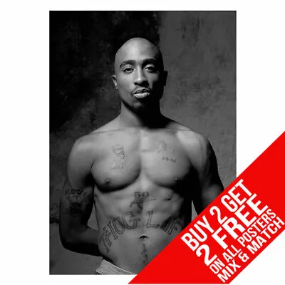 2pac Bb3 Tupac Poster Print A4 A3 Size Buy 2 Get Any 2 Free • £6.97