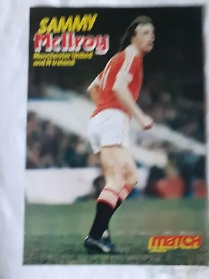 SAMMY McILROY - Manchester United Hand Signed Autograph Picture .... • £4.99