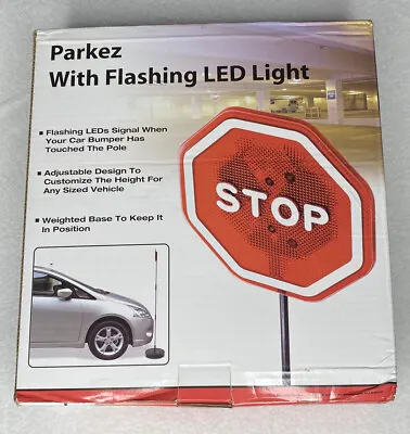 $19.99 • Buy Parking Stop Sign Parkez Flashing Led Light Car Garage System Sign Aid Sensor !!