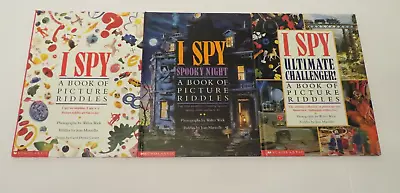 3 Hardcover I Spy Spooky Night Ultimate Challenger Picture Riddles • $19.99