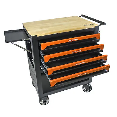 4 Drawers Rolling Tool Box Cart Tool Chest Tool Storage Cabinet With 4 Wheels • $311.59