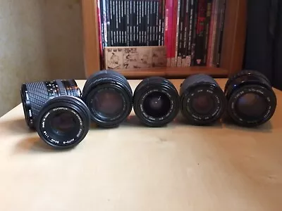 Mixed Camera Lenses Olympus Sirus Sigma Job Lot • £15