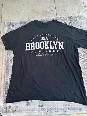 Boohoo Women’s Black “Brooklyn” Longline Oversized Cotton T Shirt Top Size Large • £4