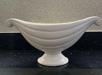 Vintage White Dartmouth Devon Tulip Mantle Vase 29cm X 9cm • £25