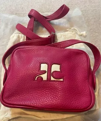 Courreges Shoulder Bag Vintage Pink 7.87 X 5.90 X 2.75 Inch  Excellent From JP • $199.99