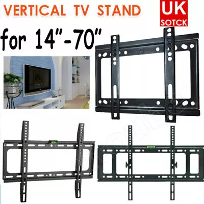 TV Wall Bracket Mount Slim For 14 17 42 50 55 60 65 70 Inch LCD LED Plasma Flat • £7.49