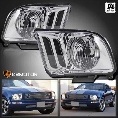 Fits 2005-2009 Ford Mustang Clear Headlights Head Lamps Left+Right Replacement • $59.38