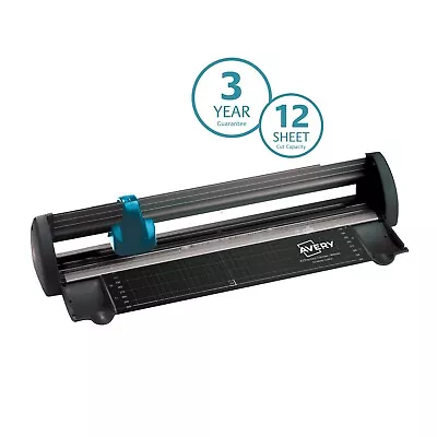 Avery A3 Compact Trimmer A3CT | 610 X 90 X 80 Mm Black Turquoise • £53.02