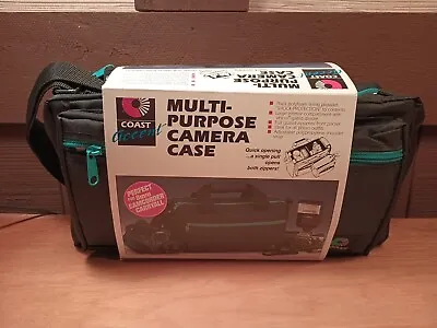 Vtg Coast Accent Camera Bag Case Retro Teal Zipper Video Camcorder Travel NOS • $30