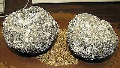  2 Beautiful Las Choyas  Mexican Coconut Agate Geodes; Solid Nodules 5-6 Lbs • $75