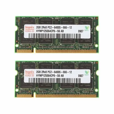 4GB 2x 2GB DDR2 Laptop SODIMM Memory For Apple MacBook A1181 (13  2.0GHz Black) • $11.69