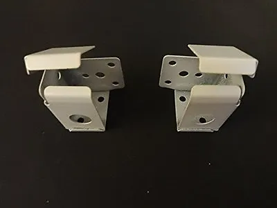 Mini Blind Bracket For 1  X 1 1/2  Headrail (inc. Bali): Metal (Box Style) WHITE • $9.90