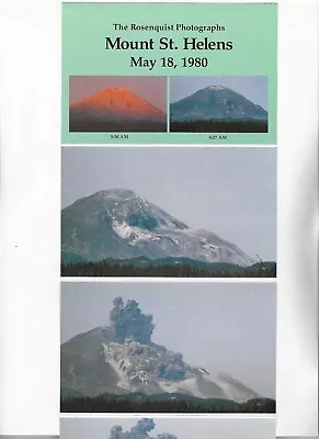 Postcard Folder-mount St. Helens-1980-detachable Postcards • $2