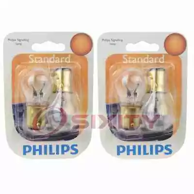 2 Pc Philips Brake Light Bulbs For Mercury Colony Park Comet Commuter Custom Sk • $11.41