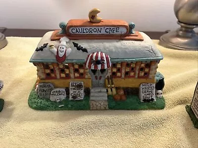 Vtg Midwest Cannon Falls Halloween Village Creepy Hollow Cauldron Café House • $15.99