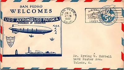 Goldpath: Us Air Mail 1932 U.s.s. Akron Cv494_p25 • $1