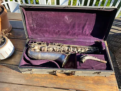 $1299 • Buy Vintage 1925 Selmer Modele Model 22 Alto Saxophone Paris France Silver FREE SHIP