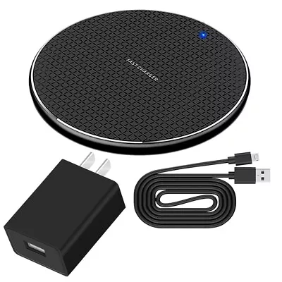 Wireless Fast Charger Charging Pad Dock Adapter F Nokia 8 Sirocco Cell CellPhone • $26.58